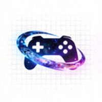 星空电竞官方Logo - 深蓝星空与抽象电竞符号组合